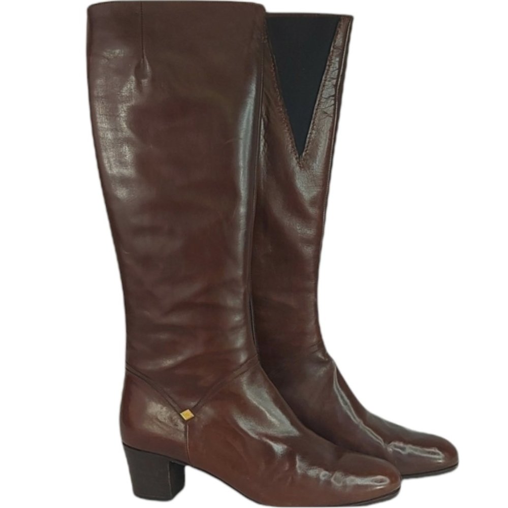 Salvatore Ferragamo Brown Leather Boots